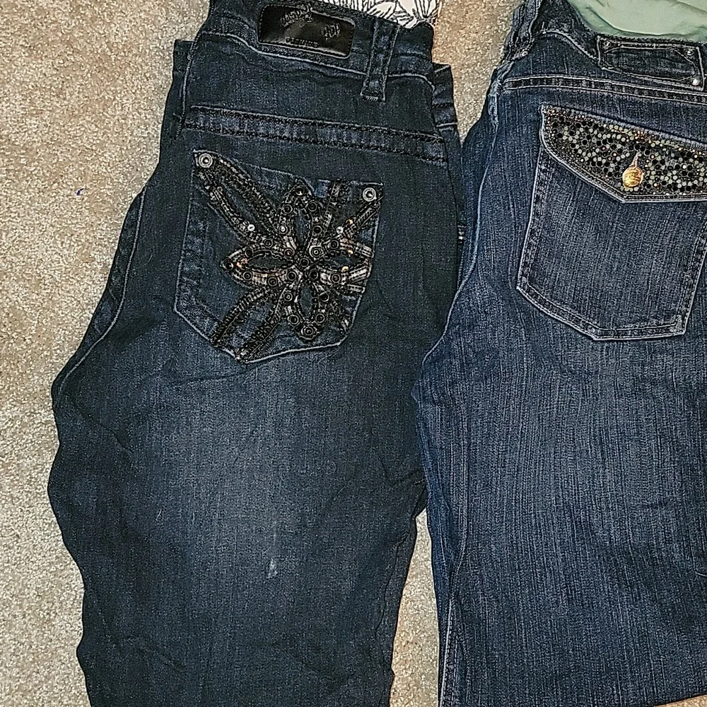 Size 10 Women's Blue Jeans 7pairs - Picture 2 of 4